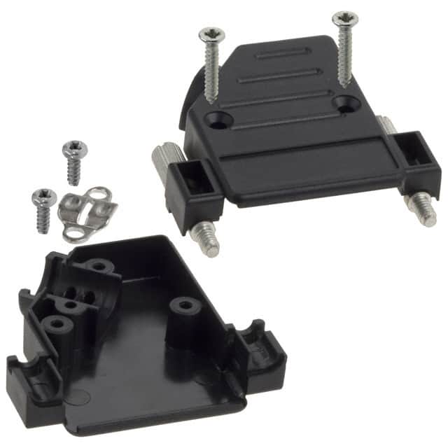 974-015-010-011 NorComp Inc.  Capots de connecteurs D-Sub en forme de D